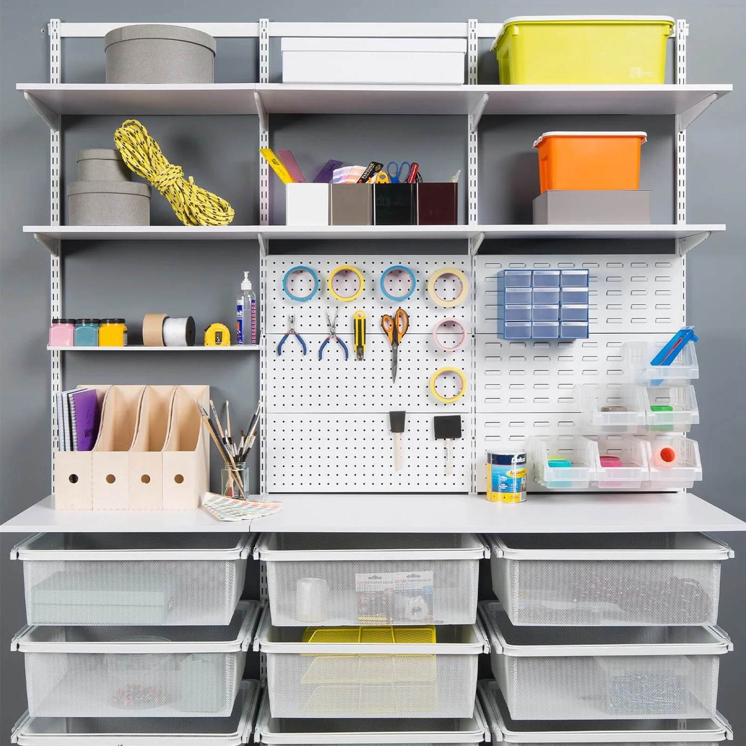 Shelf White 1200x16x250mm - Image 2