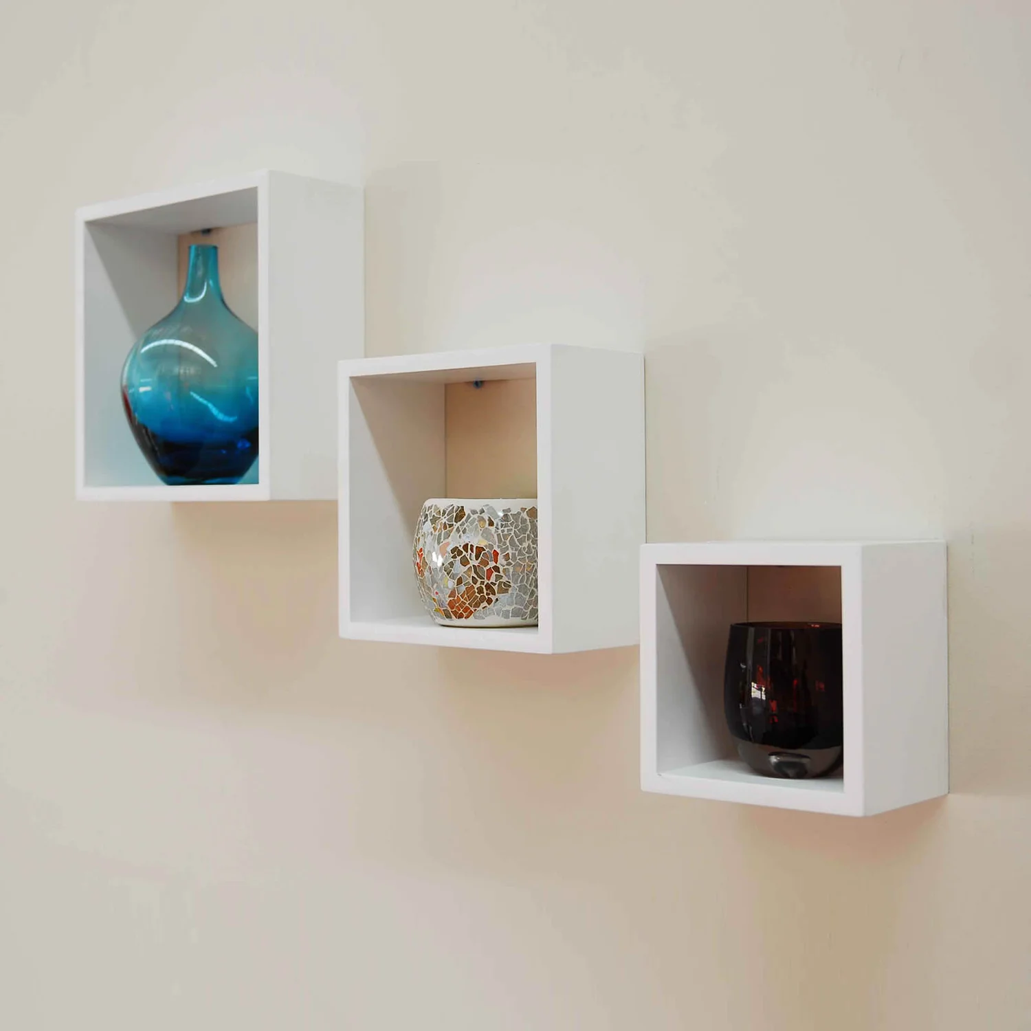 3 Wall Cubes - Matt White - Image 2