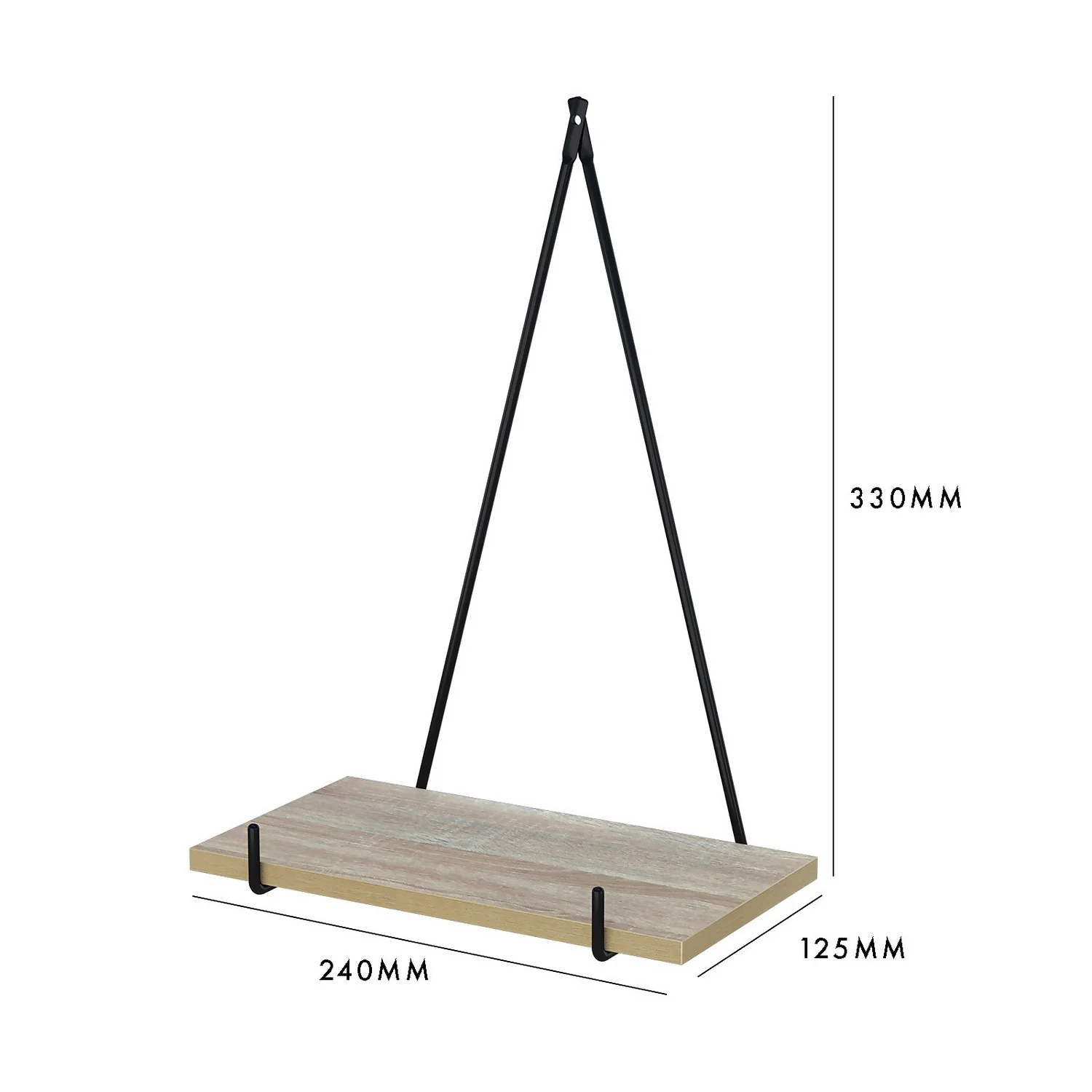 None Tri Hanging Bracket Kit - Sanoma Oak - Image 5