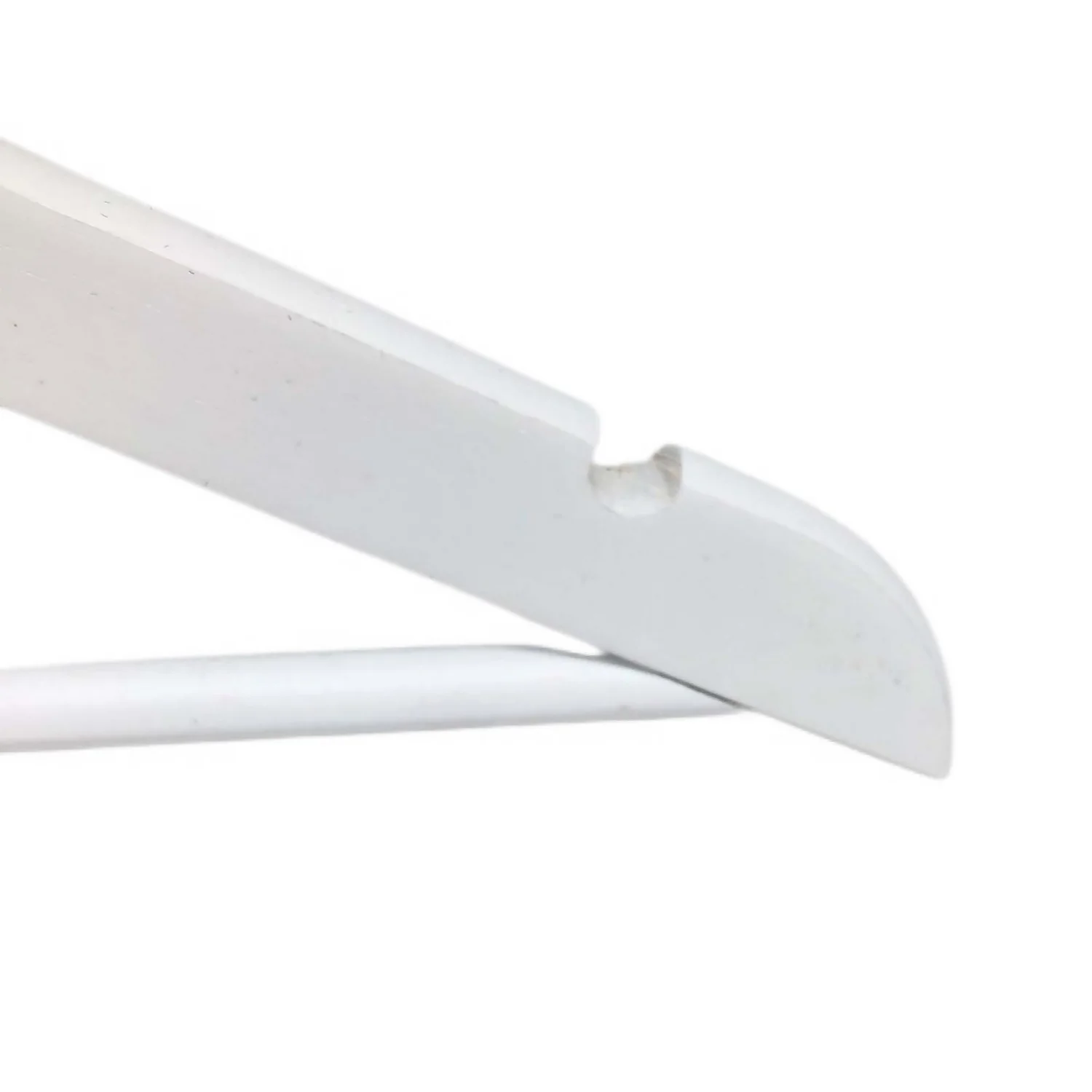 White Wooden Hangers - 8 Pack - Image 3