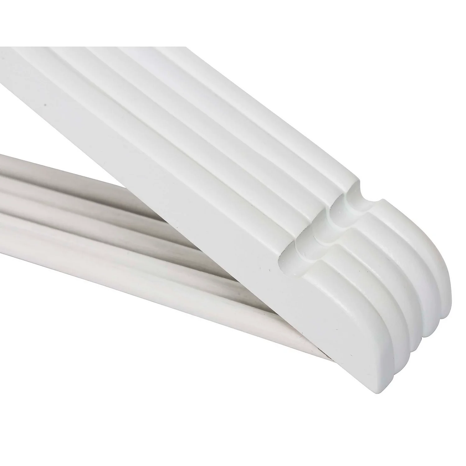 White Wooden Hangers - 8 Pack - Image 5