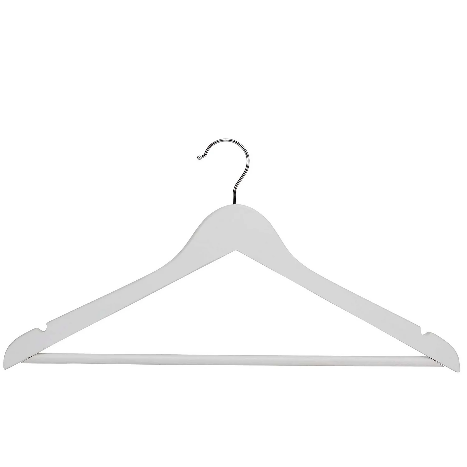 White Wooden Hangers - 8 Pack - Image 6