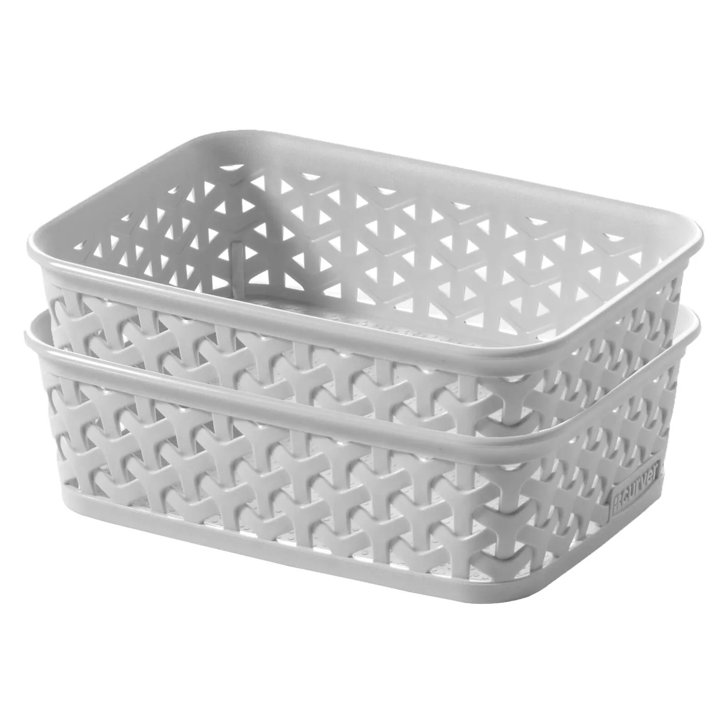 Curver My Style A6 Rectangular Plastic Storage Organiser - Grey - Image 2