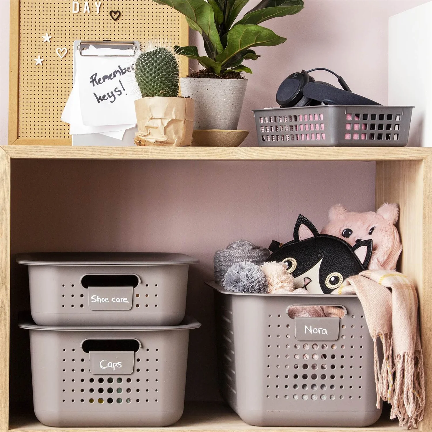 Smartstore 10L Wardrobe Basket - Taupe - Image 4