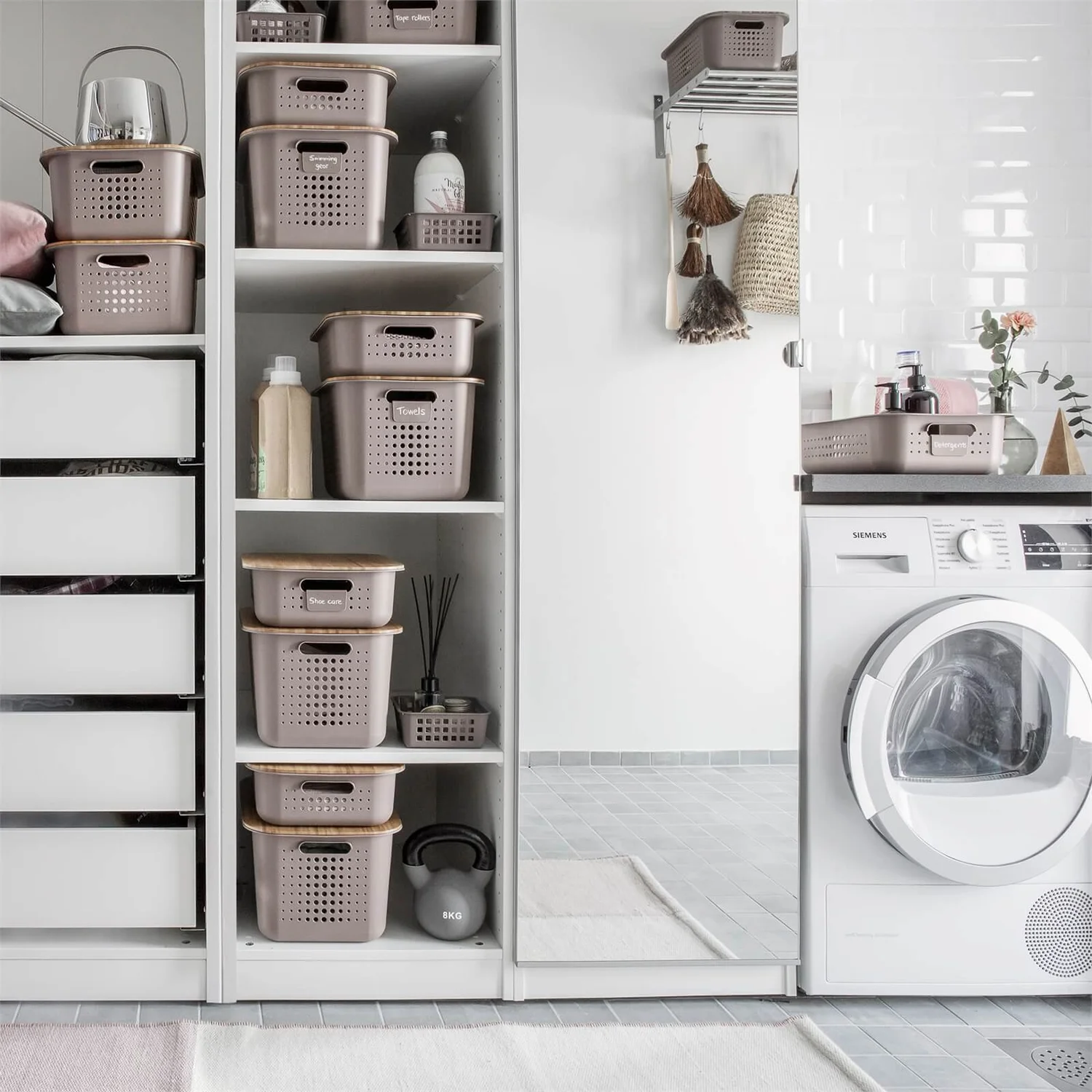 Smartstore 10L Wardrobe Basket - Taupe - Image 5