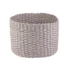 Round Paper Rope Basket - Grey