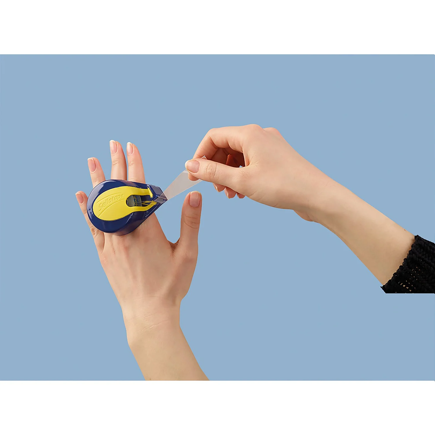 Sellotape On-Hand Dispenser Refills Super Clear Tape 2 Rolls - Image 6