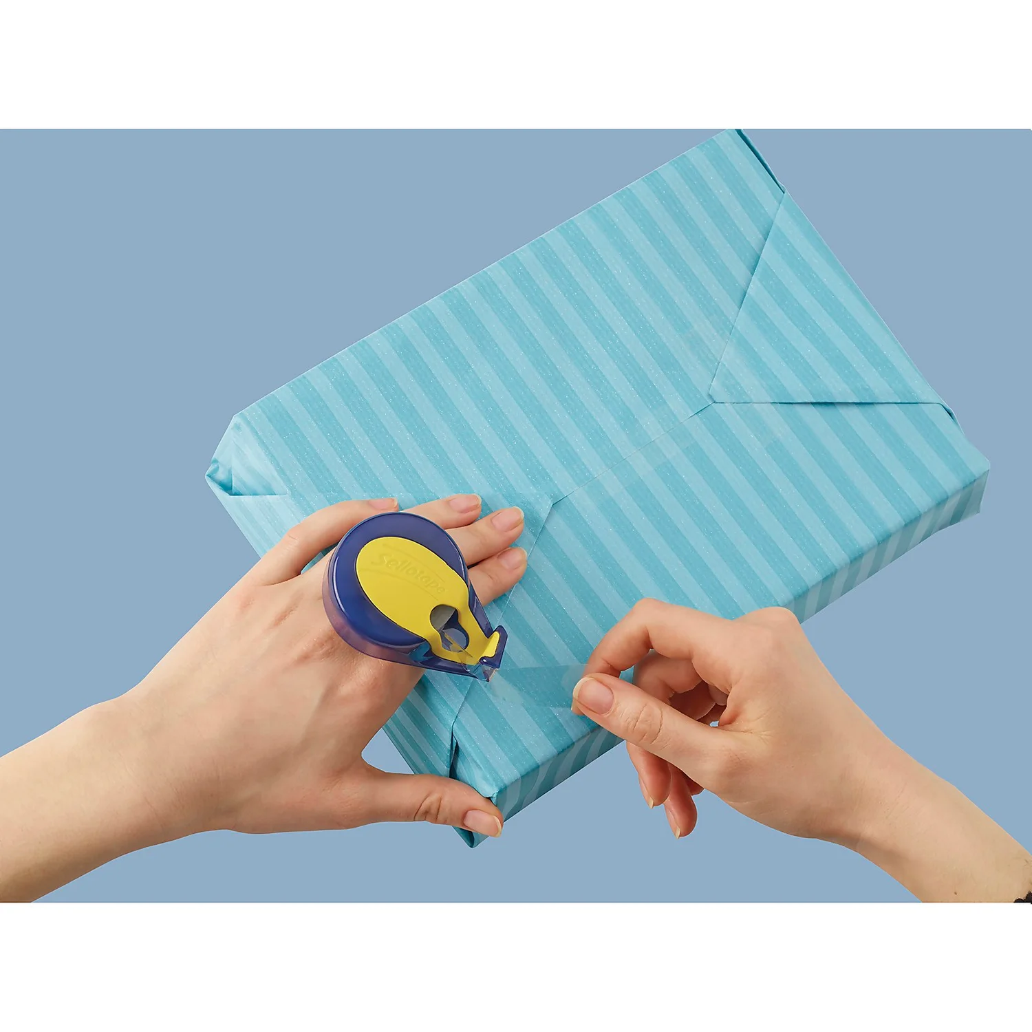 Sellotape On-Hand Dispenser Refills Super Clear Tape 2 Rolls - Image 3