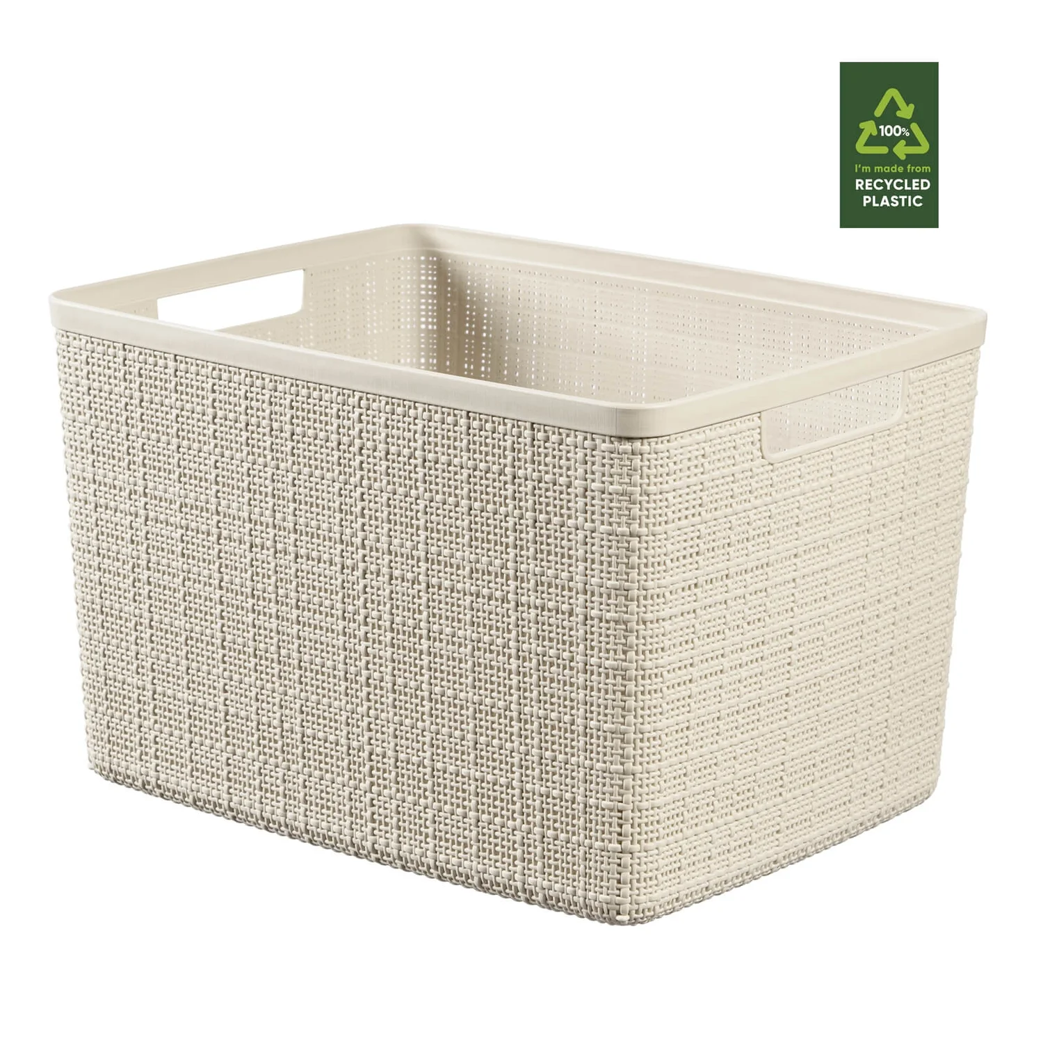 Curver Jute Large Basket - 20L - Off White