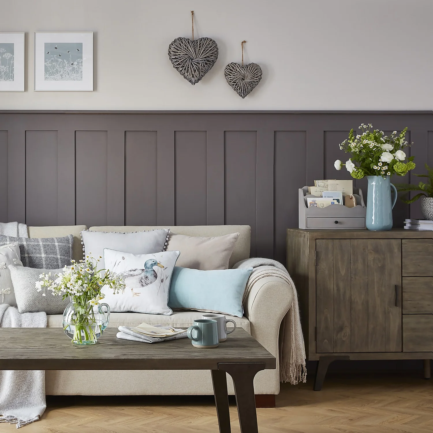 Country Living Wooden Letter Holder - Grey - Image 2