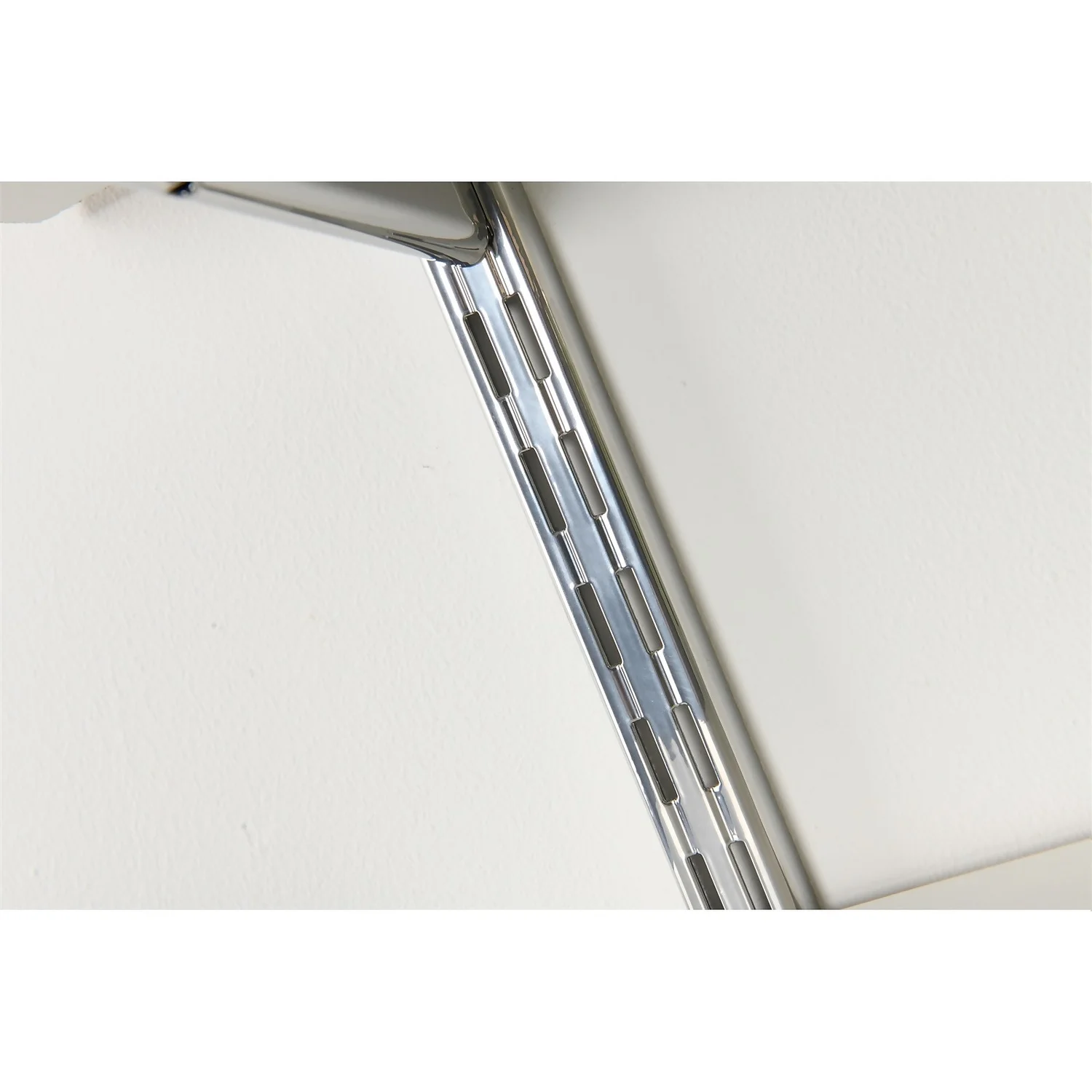 Twin Slot Shelving Kit - 1219mm Krome Twinslot And 120mm Brackets - Chrome Effect
