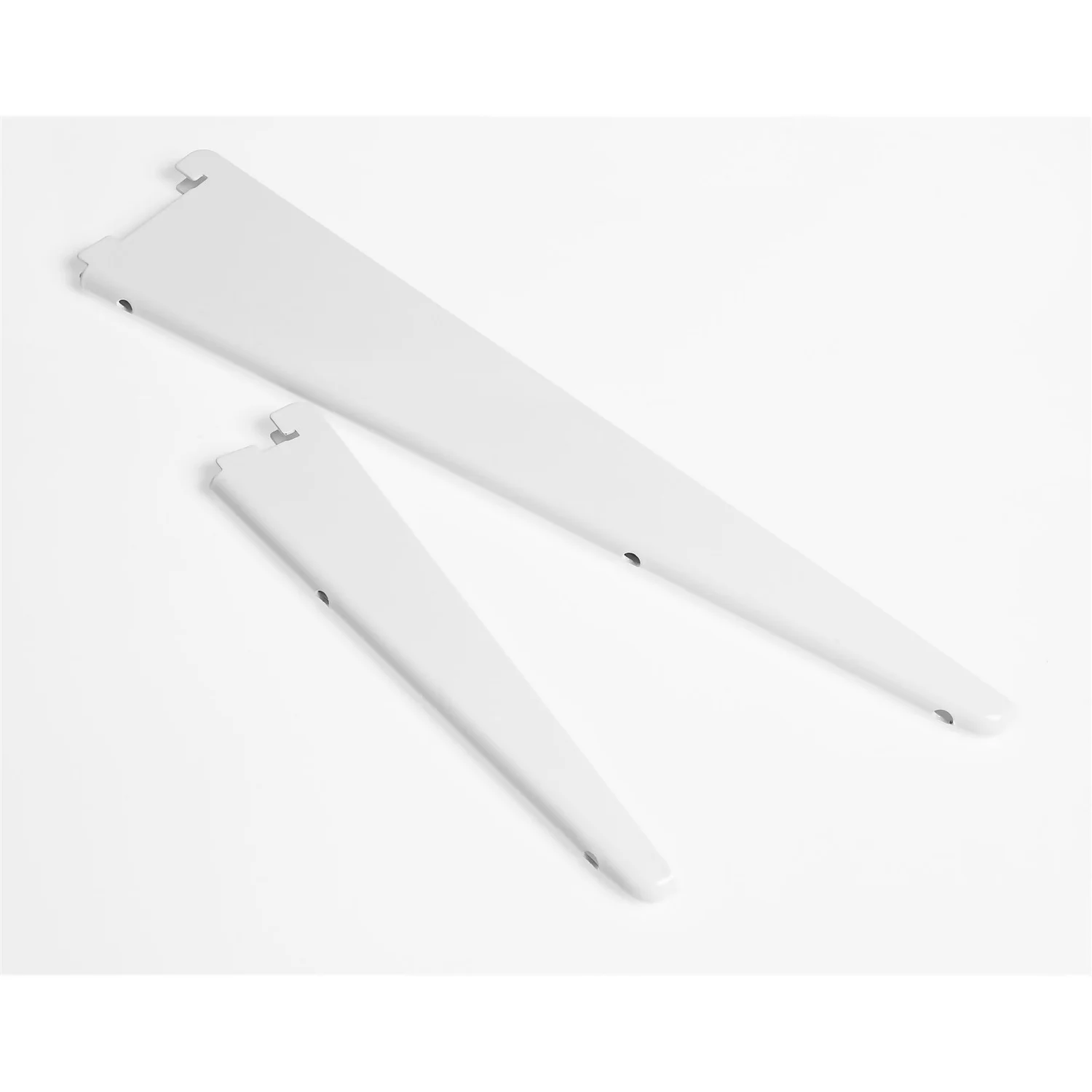 Anti-bacterial Twin Slot Shelving Kit - 1600mm White Twinslot And 270mm Brackets - White - Image 2