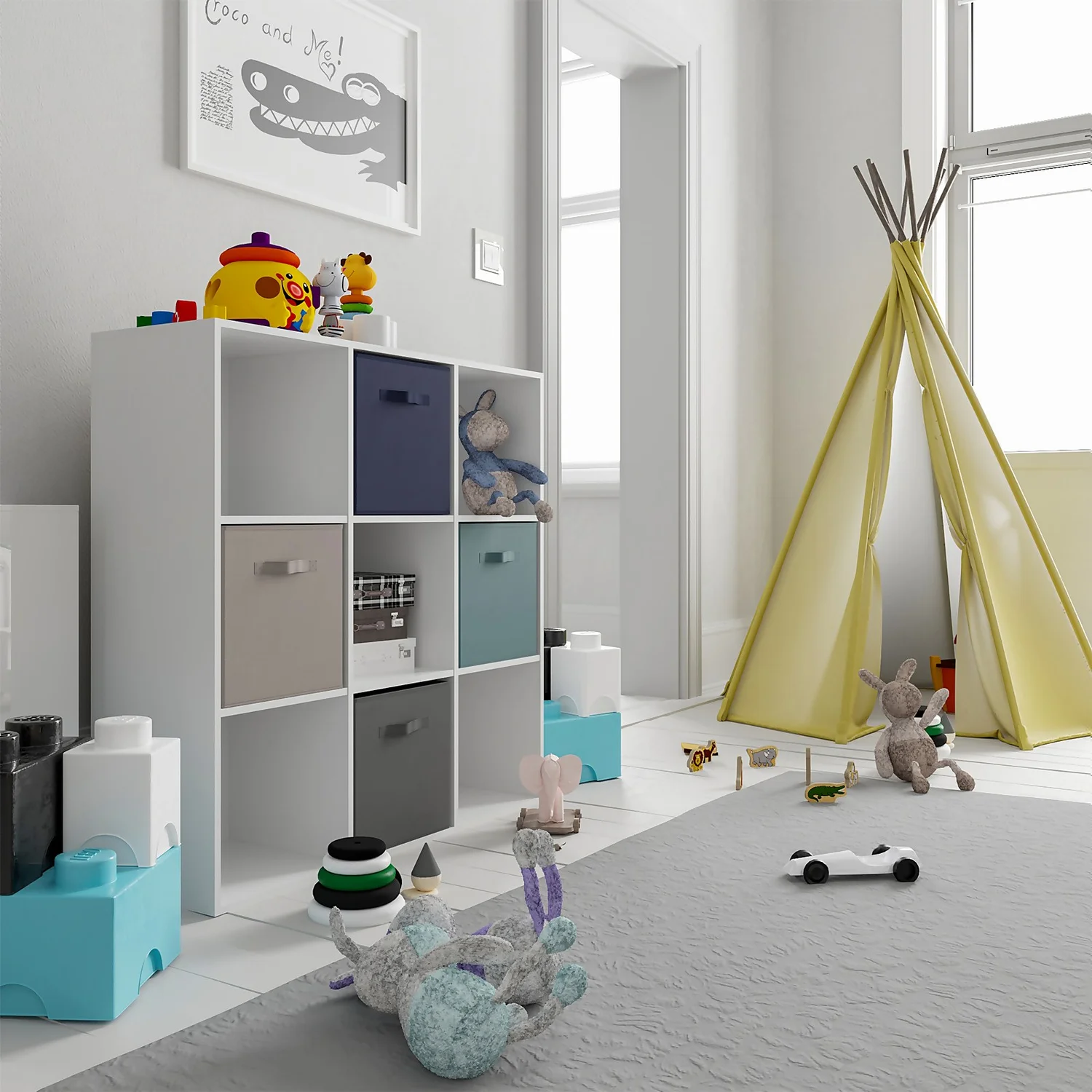 Living Elements Compact Cube Fabric Insert - Taupe - Image 2