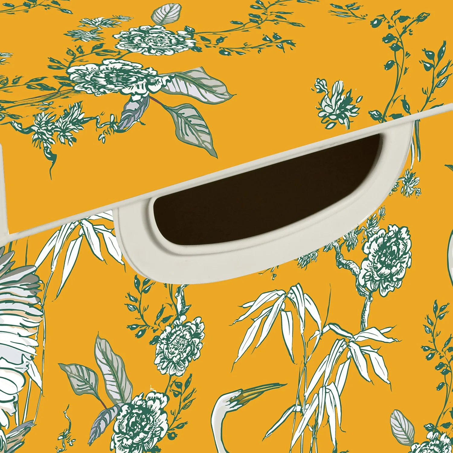 Curver Stockholm Stork Deco Storage Box - Yellow - 22L - Image 3