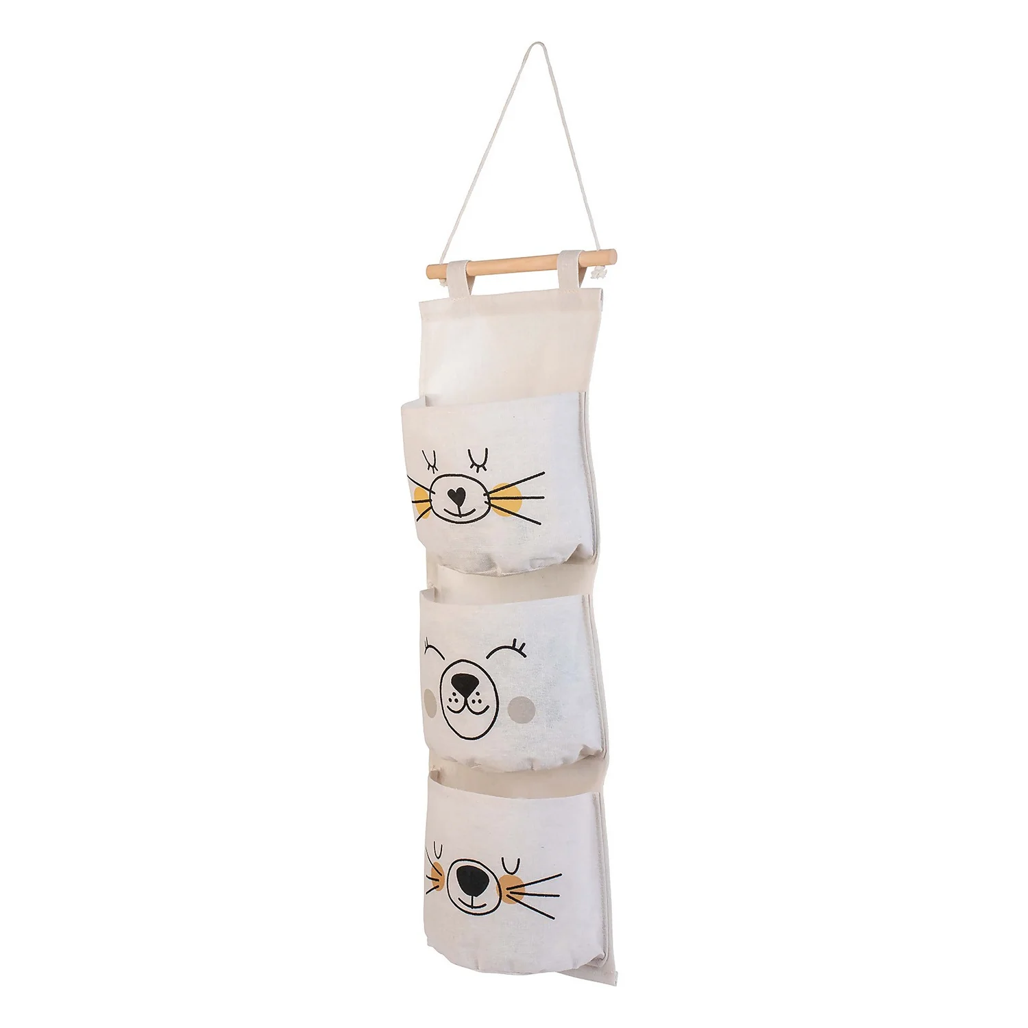 Kids 3 Pocket Hanging Organiser - Polar Bear