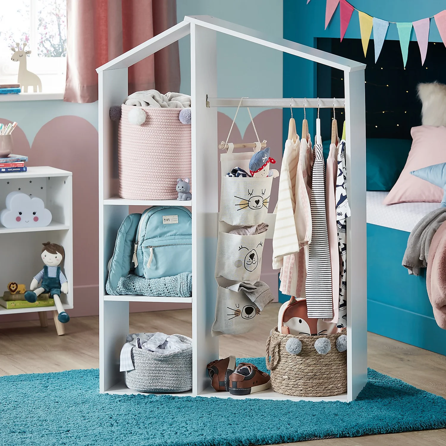 Kids 3 Pocket Hanging Organiser - Polar Bear - Image 2